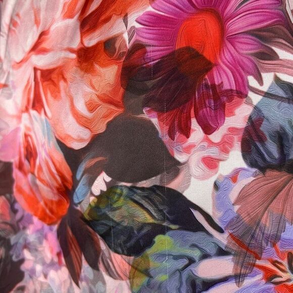 BHLDN Callie Sleeveless Ruched Floral Charmeuse Midi Dress - Picture 12 of 13